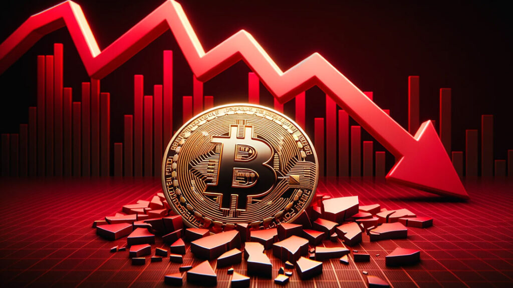 Bitcoin Caindo