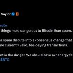 Bitcoin Michael Saylor: Críticas à Proposta BIP-110 e Segurança da Rede