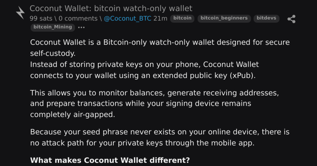 bitcoin coconut wallet - Bitcoin Coconut Wallet: Inovação em Carteiras Watch-Only