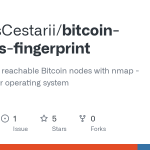 Bitcoin Fingerprint Sistema: Identificação de Nós com Nmap
