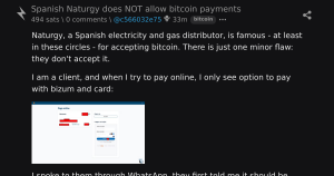 bitcoin empresa espanhola - Bitcoin: Empresa Espanhola Naturgy Não Aceita Pagamentos