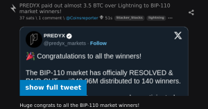 predyx distribui btc - Predyx Distribui BTC: 3.5 em Prêmios Via Lightning