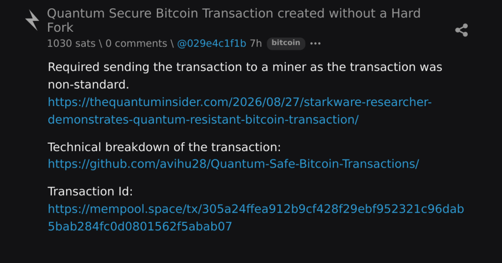 transacao segura bitcoin - Transação Segura Bitcoin: Proteção Quântica Sem Hard Fork