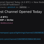 Bitcoin Abertura Grande: Canal de 4 BTC e Novo Nó em Destaque