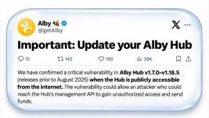 bitcoin vulnerabilidade critica - Bitcoin Vulnerabilidade Crítica: Alby Alerta Usuários da Lightning