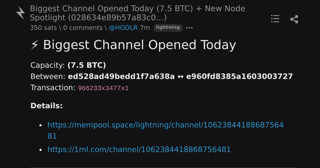 bitcoin novo nodo - Bitcoin Novo Nodo: Abertura de Canal de 7,5