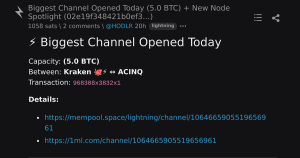 bitcoin maior canal - Bitcoin Maior Canal: Novo Registro de 5,0 BTC
