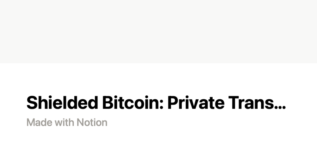 bitcoin avanco tecnico - Bitcoin avanco tecnico: transferências privadas na Layer 1