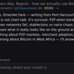 Adoção Popular Bitcoin: Como o Bitcoin está sendo usado na cidade de Aba, Nigéria