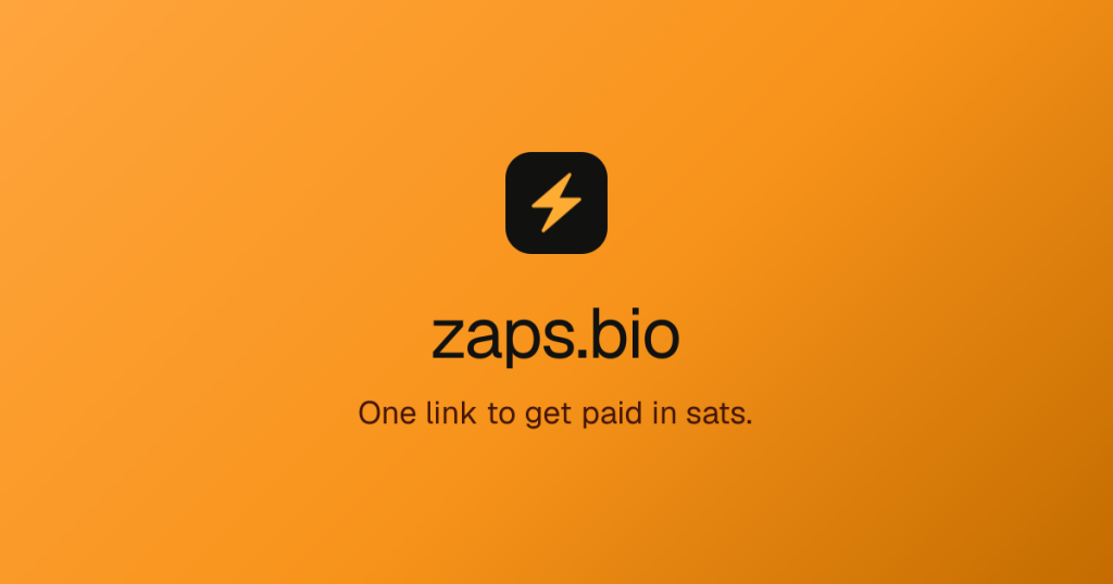 bitcoin zaps bio - Bitcoin Zaps Bio: Link in bio que paga